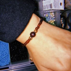 cute, casual bracelet with neutral colors